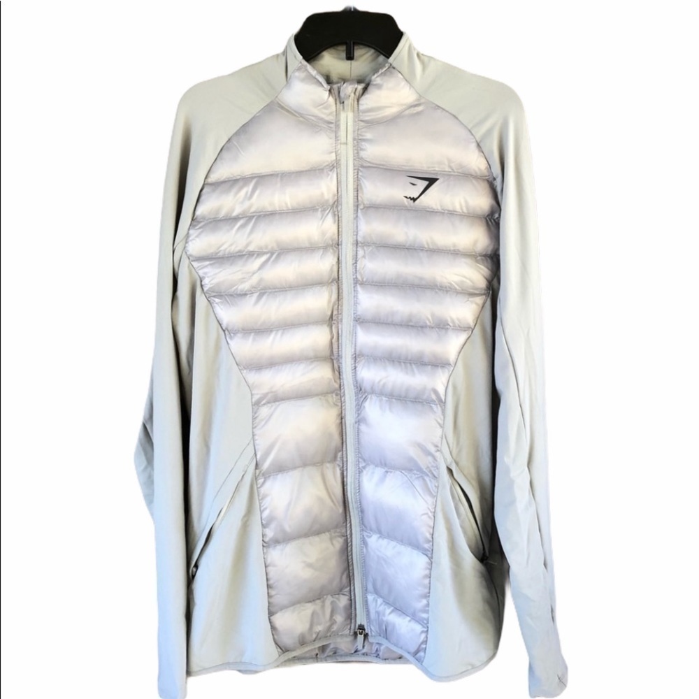 GYMSHARK Mens Power Lightweight Jacket Gray